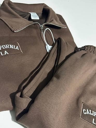 Эркектер кийими: Костюм спортивный “California LA”, коричневый. - Комплект: свитшот на — 1