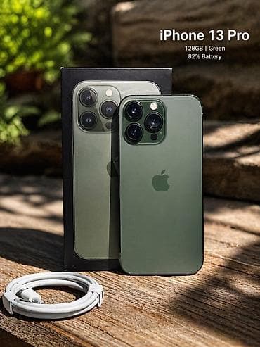айфон 11 цена бишкек бу: IPhone 13 Pro, 128 ГБ, Жашыл, Куту, 82 % — 1