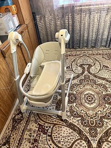 кровать трансформер детская 3 в 1: Стульчик для кормления, Peg perego, Трансформер, цвет - Голубой — 8
