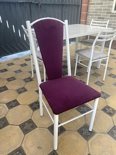 plastik stol stul: Кухонный стол и стул, цвет - Белый — 10