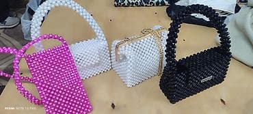 Сумки и чехол из бусин/акрила — яркие аксессуары ручной сборки