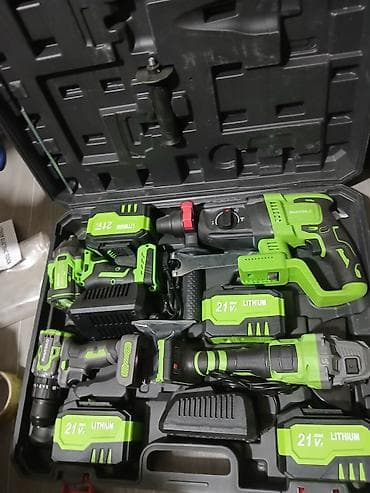 коронка: Аккумуляторный набор электроинструмента 21V (Li-Ion) в жёстких кейсах — 5