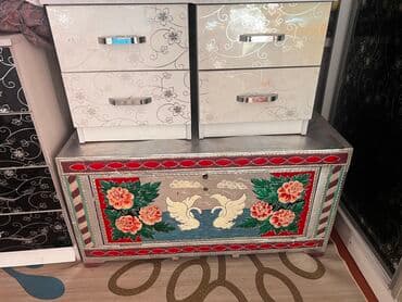 б у мебель кровать: Спальный гарнитур, Б/у, Двуспальная кровать, Комод, Односпальная кровать, Кыргызстан — 2