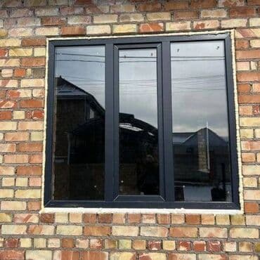 solutions elementary: Алюминиевое окно со стеклопакетом - Конструкция: трехсекционное окно — 1