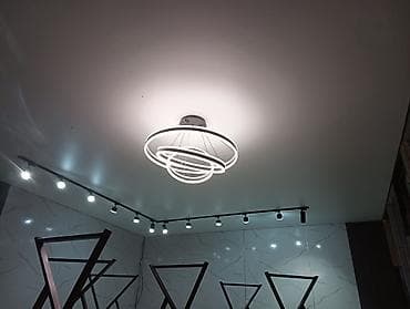 электрик люстра: Натяжной потолок Матовое Монтаж — 6