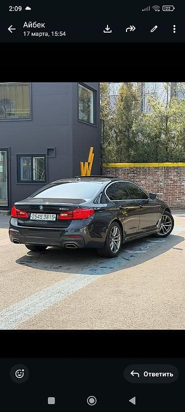 BMW: BMW 5 series: 2019 г., 2 л, Автомат, Дизель, Седан — 6