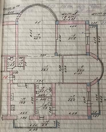 Квартиры: 4 комнаты, 195 м², Элитка, 8 этаж, Дизайнерский ремонт — 2