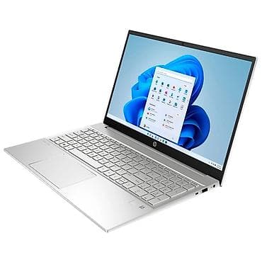 iphone 12 plus: Ноутбук HP в тонком серебристом корпусе с большим экраном и — 1