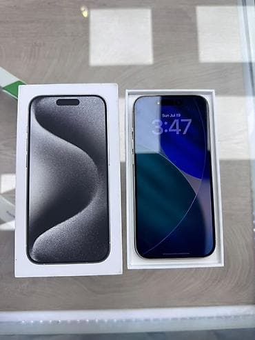Техника и электроника: IPhone 15 Pro, цвет White Titanium (белый титан) 256 кг 86 акб - — 4