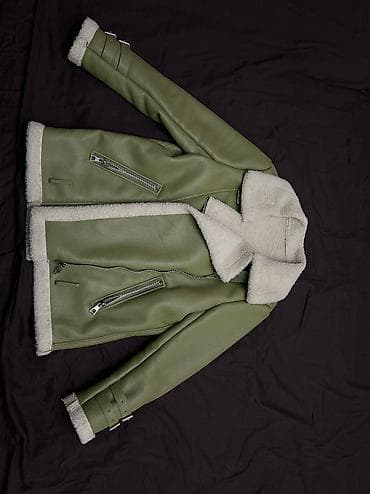 m 65: Кожаная куртка, Косуха, Кожзам, С утеплителем, Оверсайз, S, M — 1