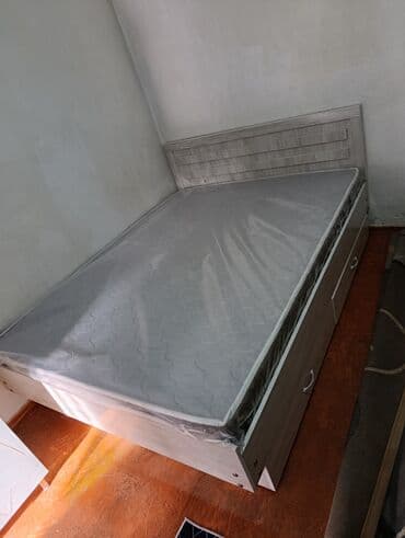 Дом и сад: Двуспальная кровать, Новый, С матрасом, длина - 200 см — 7