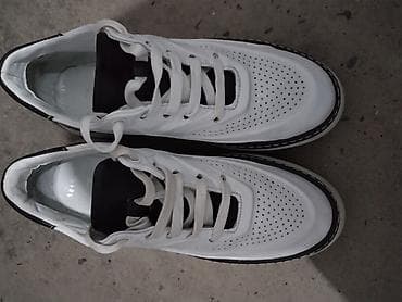 рюкзак трекинговый: Кроссовки MAGZA - Модель: низкие кеды/сникеры - Цвет: белый с чёрными — 2