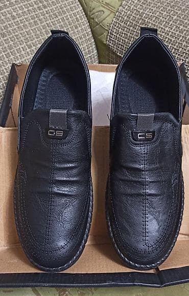 мокасины: Мужские черные лоферы-слипоны CS. Новые!!! - Классический лаконичный — 1
