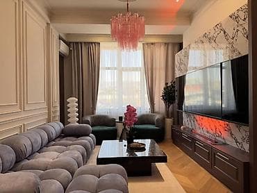 osh flat: 3 комнаты, 75 м², 6 мкр 106 серия, 2 этаж, Дизайнерский ремонт — 1