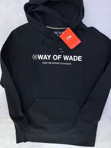 bape: Мужская толстовка, M, Li-Ning, Новый, цвет - Черный, Самовывоз — 2