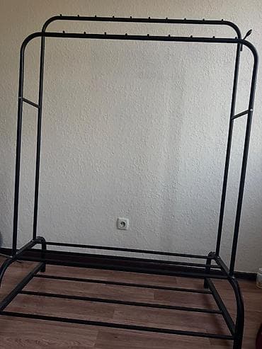 Вешалки: Напольная металлическая вешалка-стойка для одежды с верхней — 3