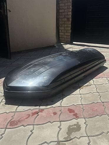 Унаа: Авто бокс на крышу автомобиля (багажник на рейлинги), черный — 2
