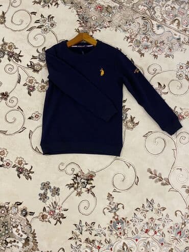 фирменные часы: Мужской свитер, M, Polo Ralph Lauren, Новый, цвет - Синий, Бесплатная доставка — 4