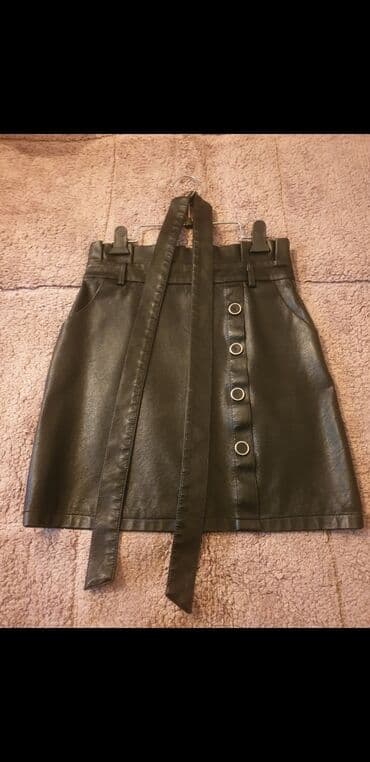теннисный юбка: Б/у юбка из кожзама, состояние идеальное, как новая, размер М — 1
