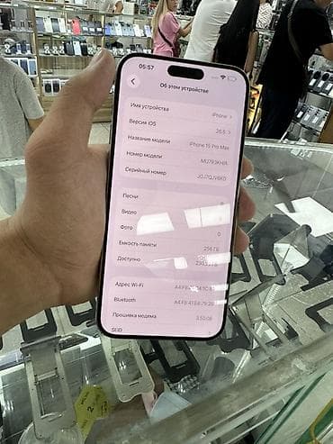 Техника и электроника: IPhone 15 Pro Max, Б/у, 256 ГБ, Natural Titanium, Защитное стекло, Чехол, 83 % — 4