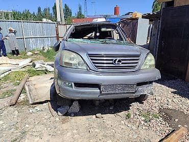 Lexus GX 470 (V8), серебристый, Автомобиль после ДТП, продаются узлы