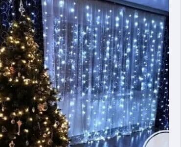 сундуки новые: Светодиодная гирлянда‑занавес (световой дождь) - Тип: занавес из — 4