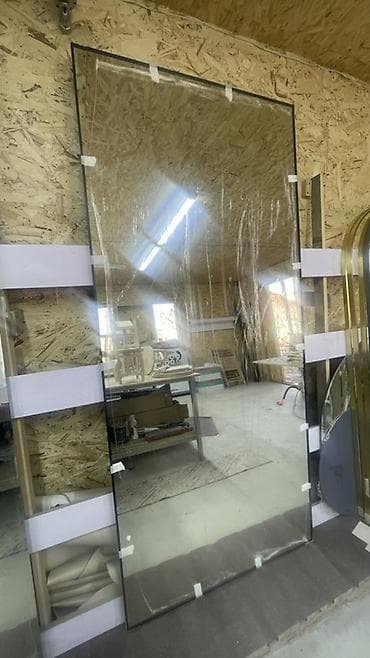 Текстиль: 224х100см зеркало в алюминиевой черной рамке абсолютно новое — 1