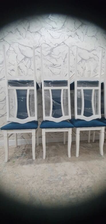 фиолетовая кухонная мебель: Стул для кухни, Дерево, цвет - Белый — 6