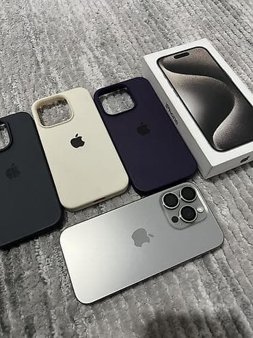 13 iphone: IPhone 15 Pro, Б/у, 256 ГБ, Natural Titanium, Зарядное устройство, Защитное стекло, Чехол, 90 % — 1