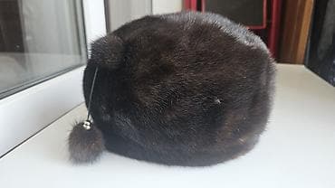 адидас шапка: Шапка, Норка, Зима, С помпоном — 1