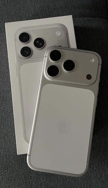 cd disk: IPhone 17 Pro Max, Б/у, 256 ГБ, Серебристый, Коробка, 97 % — 1