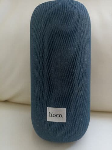 калонка блютус: Портативная Bluetooth-колонка Hoco в темно-синем текстильном корпусе — 1