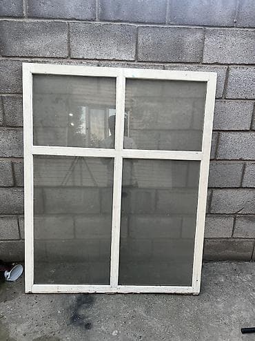 окна на дом: Продам б/у окна и двери Двери размер каждой 60/200см Окна большие 4шт — 3