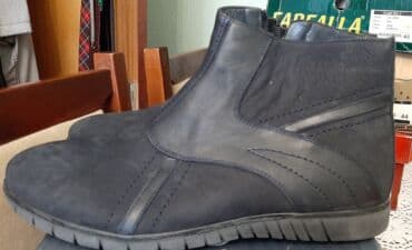 купить зимнюю мужскую обувь в бишкеке: Ботинки зимние мужские турецкие 3750 натуральный нубук, новые, мех — 6