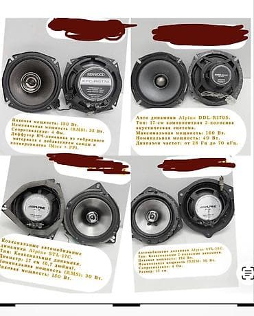 колонки kenwood: Автомобильные динамики (несколько моделей на выбор), каждый комплект — — 1