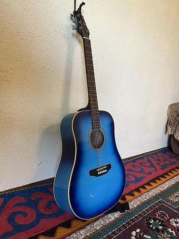Спорт жана хобби: Акустическая гитара дредноут, цвет Blue Burst. - Корпус формата — 2