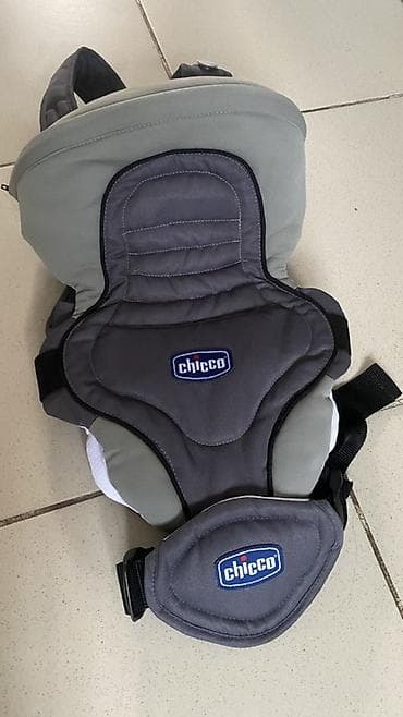 Рюкзак-кенгуру Chicco (серо‑темно‑серый) Можно с рождения, в отличном — 1