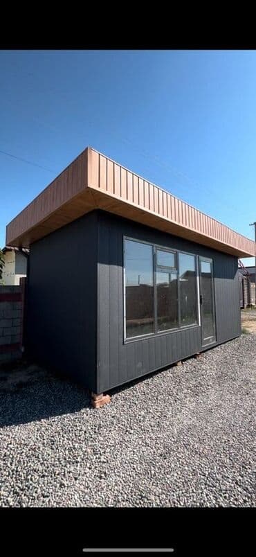 Дизайн, долборлоо: Модульный домик/офис на металлическом каркасе - Современный — 1