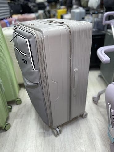 Чемоданы: Чемодан, Материал: Пластик, Большой (более 70 л), Твердый корпус — 1