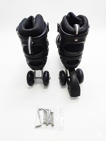 Спорт и отдых: Новые детский комплект для катания: роликовые коньки-трансформеры + — 2