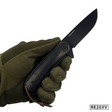 купить охотничий нож: Складной нож Крот от Витязь сталь 65х13 черный Охота и рыбалка! — 4