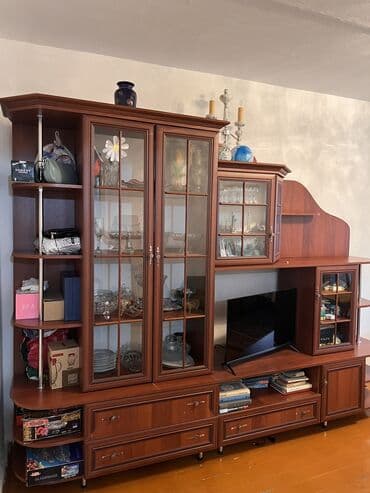 шкаф бу кухонный: Гарнитур для зала, Б/у, ДСП, Самовывоз — 2