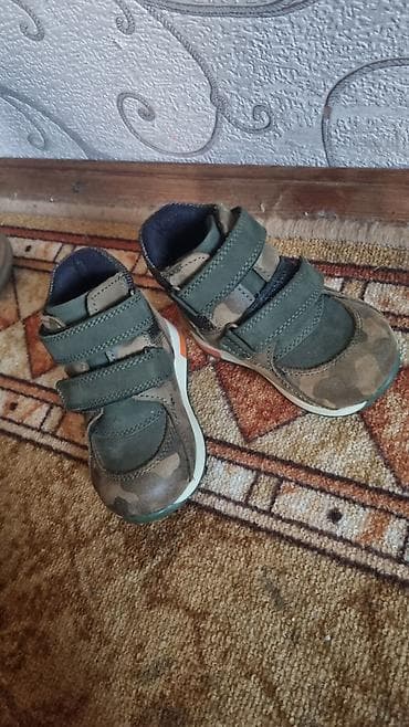 обувь жордан: Детские ботинки/кроссовки высокого типа. - Цвет: оливково‑зеленый с — 2