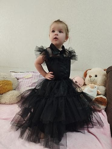 Детское платье, цвет - Черный, Новый