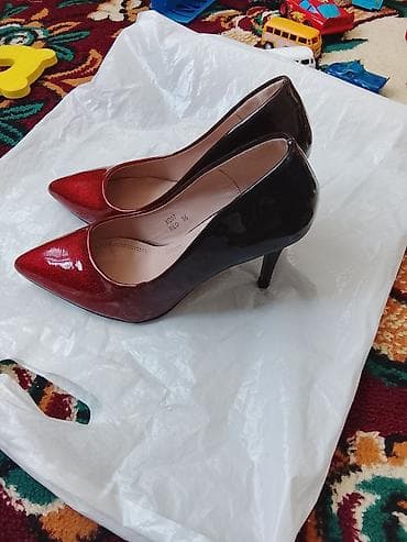 платформа босоножки: Лодочки ESTINI, артикул RED A017 - Размер: 36 (маркировка на стельке) — 1