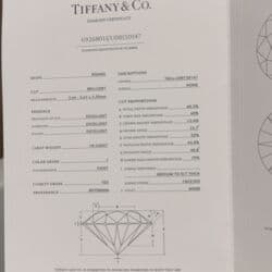 бриллиантовые комплекты фото и цены: КОЛЬЦО С БРИЛЛИАНТОМ TIFFANY & CO 0,18 CT. GRP10862 $1800 — 5