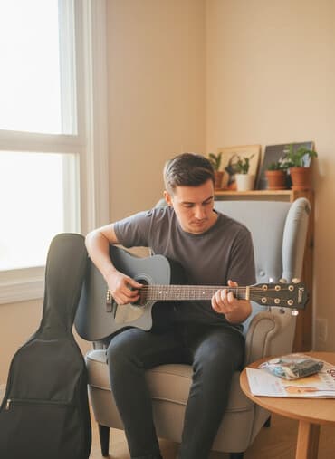 Акустическая гитара Kamoer, цвет чёрный, форма корпуса с вырезом at lalafo.kg Акустическая гитара Kamoer, цвет чёрный, форма корпуса с вырезом