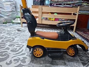 Игрушки: Детская каталка-машинка с ручкой для родителей - Тип: прогулочная — 4