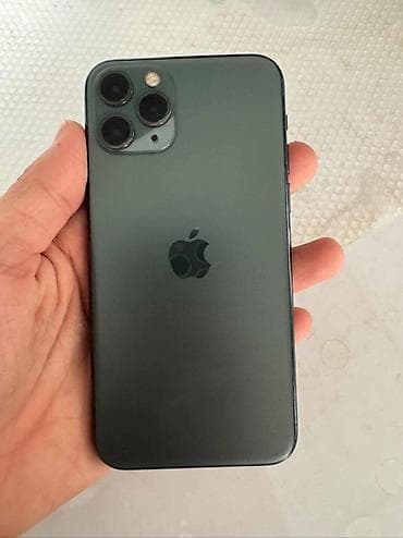 компь: IPhone 11 Pro, Колдонулган, 64 ГБ, Matte Midnight Green, 87 % — 1
