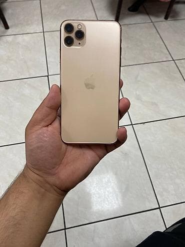 apple iphone 11: IPhone 11 Pro Max, Б/у, 64 ГБ, Золотой, 73 % — 1